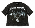 Front of Mass Appeal Built Different washed-black graphic T-shirt on white